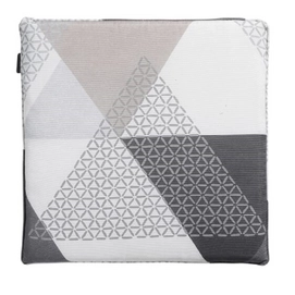 Galette de Chaise Madison Universal With Paspel Triangle Grey