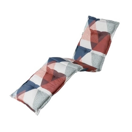 Coussin Chaise Longue Madison Triangle Blue