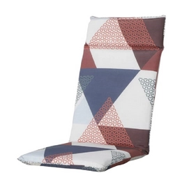Coussin de Chaise Extérieure Madison Universal Triangle Blue (Dossier Haut)