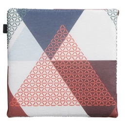 Galette de Chaise Madison Universal With Paspel Triangle Blue
