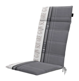 Coussin pour Chaise de Jardin Madison Universel Garden Grey (Haute Dossier 120 x 50 cm)