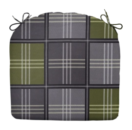 Coussin de Siège Madison Patchy Olive (46 x 48 cm)