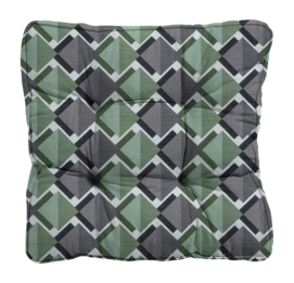 Coussin Matelas Madison Florance Siem Green (47 x 47 cm)
