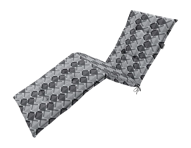 Ligbedkussen Madison Siem Grey (200 x 60 cm)