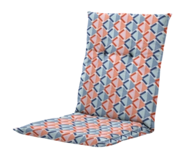 Sitzkissen Madison Siem Blue Orange Niedrige Rückenlehne