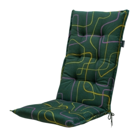 Sitzauflage Madison Joah Dark Green Hohe Rückenlehne