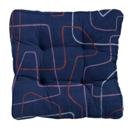 Coussin de Matelas Madison Florance Joah Indigo (47 x 47 cm)