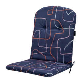 Kuipstoelkussen Madison Joah Indigo (45 x 96 cm)