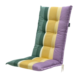Sitzauflage Madison Tomsen Green Yellow Purple Hohe Rückenlehne