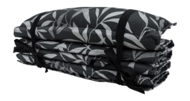 Coussin de Banc Madison Living Plaid Fergus Black (180 x 68 cm)