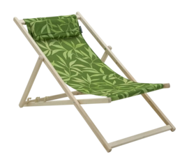 Houten Strandstoel Madison Fergus Green Natural Outdoor Finishing (120 x 55 cm)