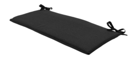 Coussin de Banc Madison Noir Éco + Nature Finition Extérieure (140 x 48 cm)