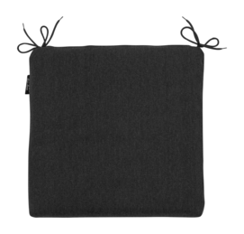 Coussin de Siège  Madison Universel Fermeture Éclair Noir Éco + Nature Extérieur (40 x 40 cm)