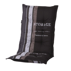 Tuinkussen Madison Storage Black Hoge Rug