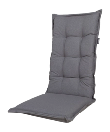 Coussin de Chaise de Jardin Madison Outdoor Manchester Grey Dossier Haut (123 x 50 cm)