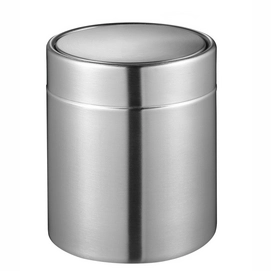 Simplehuman Mini Poubelle 1,5 L – Acier Blanc, Couvercle Basculant – Pour Salle De Bain, Bureau