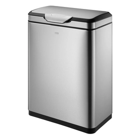 Mülleimer EKO Recycle Touch 40L Silber