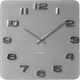 Uhr Karlsson Vintage Grey Glass 35 x 35 cm