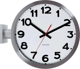Klok Karlsson Double Sided Numbers Alu 38 cm