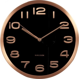 Klok Karlsson Maxie Copper Numbers Black 29 cm
