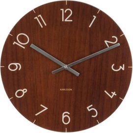 Klok Karlsson Glass Wood Small Dark Wood 17 cm