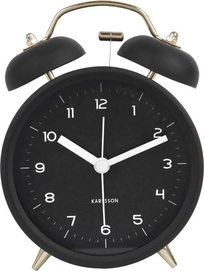 Wekker Karlsson Classic Bell Black With Gold 14 cm