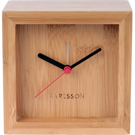 Wekker Karlsson Franky Bamboo 10 x 10 cm