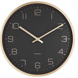 Uhr Karlsson Gold Elegance Black 30 cm