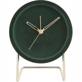Wekker Karlsson Lush Velvet Dark Green 18 x 14 cm