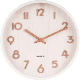 Clock Karlsson Pure Small Basswood White