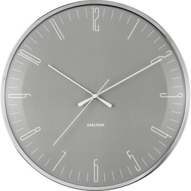 Clock Karlsson Dragonfly Mouse Grey Dome Glass