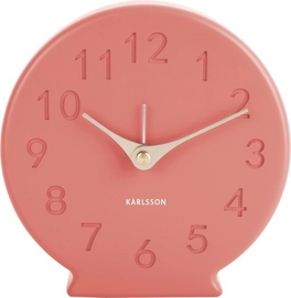 Alarm Clock Karlsson Sole Polyresin Matte Coral Pink