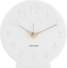 Wekker Karlsson Sole Polyresin Matt White 13,5 cm
