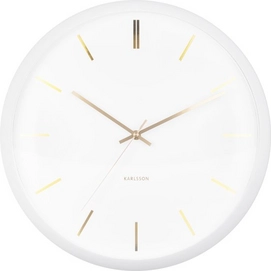 Uhr Karlsson Globe White 40 cm