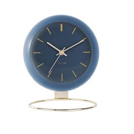 Clock Karlsson Globe Dark Blue 21 cm