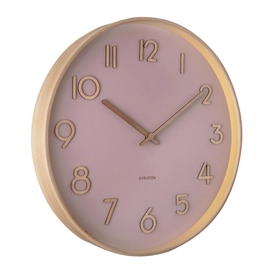 Horloge Karlsson Pure Medium Faded Pink Dial 40 cm