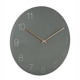 Uhr Karlsson Charm Engraved Numbers Jungle Green 40 cm