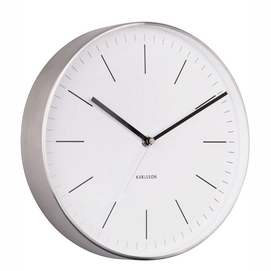 Uhr Karlsson Minimal White 27 cm