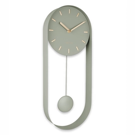 Horloge Karlsson Pendulum Charm Steel Jungle Green 20 x 50 cm