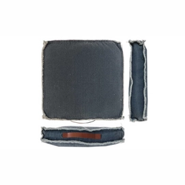 Boxkussen Unique Living Manouk Dark Grey (45 x 45 cm)