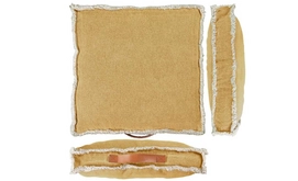 Boxkussen Unique Living Manouk Mellow Yellow (45 x 45 cm)