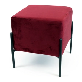 Tabouret Unique Living Hilly Tawny Port Rouge