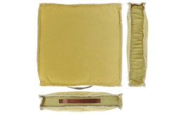 Boxkussen Unique Living Manouk Soft Yellow (45 x 45 cm)