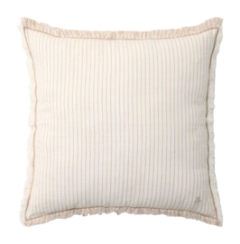 Sierkussen Marc O'Polo Fine Stripe Dark Sand (50 x 50 cm)