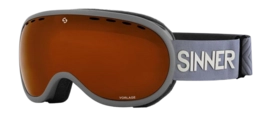 Masque de Ski Sinner Vorlage Matte Dark Grey Double Orange Sintec Vent
