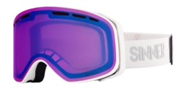 Ski Goggles Sinner Olympia + Matte White Double Full Pink Sintrast Vent