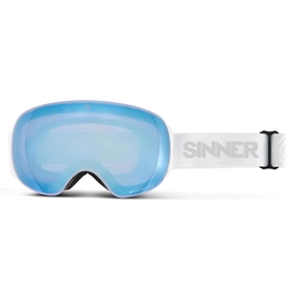 Ski Goggles Sinner Avon Matte White Double Blue Sintrast + Dbl Orng Sintrast 2024