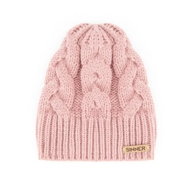Beanie Sinner Women Cable Beanie Pink
