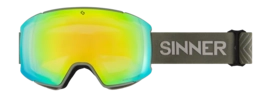 Skibril Sinner Boreas Matte Moss Green Double Orng Sintrast + Dbl Blue Sintrast Toric