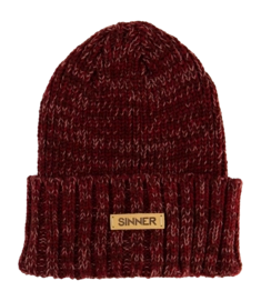 Muts Sinner Unisex Avelin Beanie Melange Burgundy